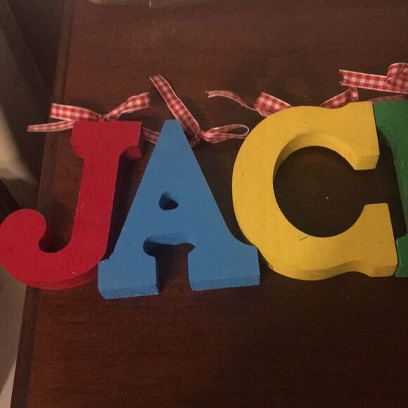 Colorful Wooden Name Letters - Picture 4 of 8